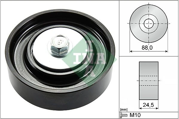 Deflection/Guide Pulley, V-ribbed belt